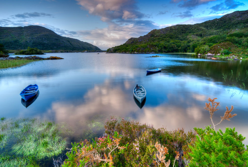 Boats on The Tranquil Waters of Killarney National Park