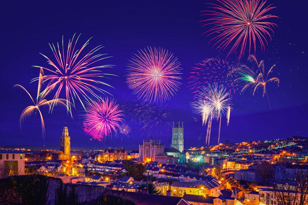 Cork's New Years Fireworks