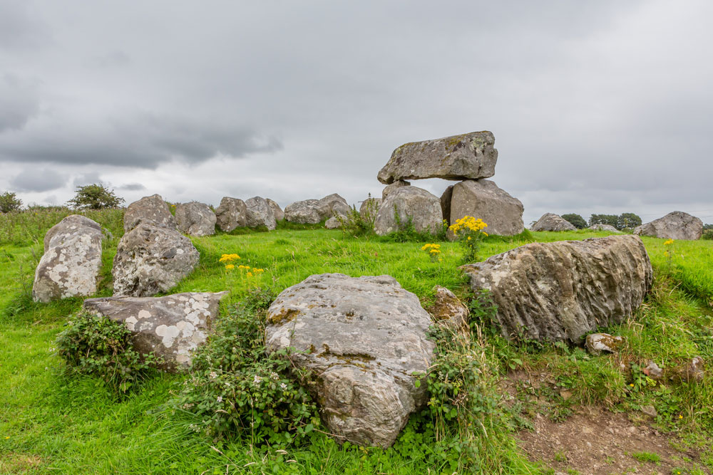 Dolmen-Tomb-in-Carrowmore-Megalithic-Cemetery