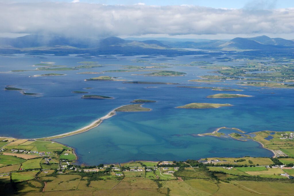 Clew Bay, Co Mayo, Ireland View from Croagh Patrick