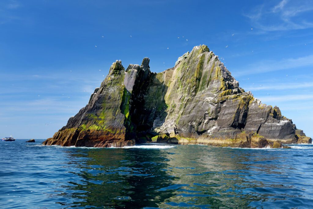 Little Skellig Island, home to many various seabirds and the second largest gannets colony in the world, County Kerry