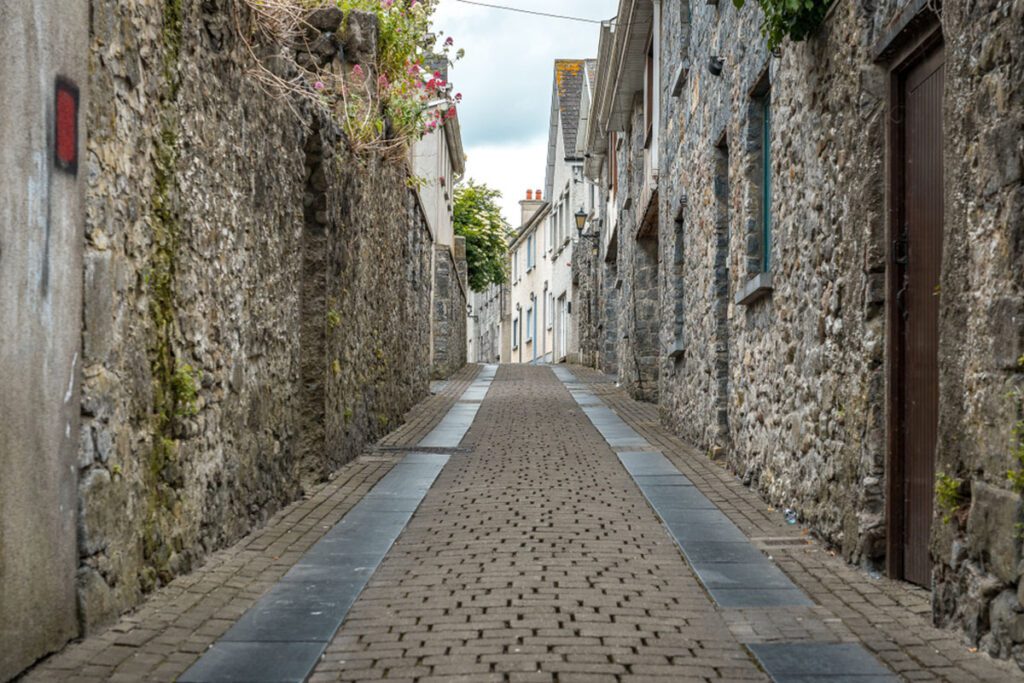 The Narrow Streets of the Medieval Town of Kilkenny