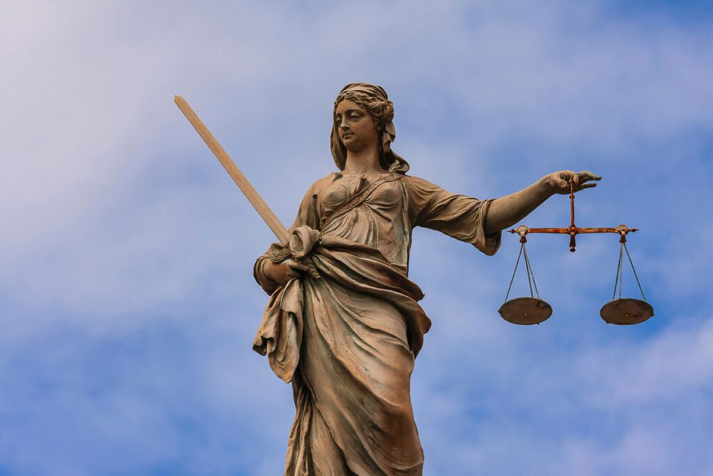 Statue of Lady Justice at Dublin Castle